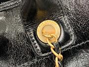 Chanel large Shopping bag black lambskin 40cm - 6