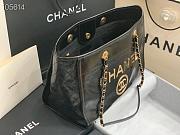 Chanel large Shopping bag black lambskin 33cm - 4
