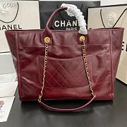 Chanel large Shopping bag red lambskin 40cm - 2