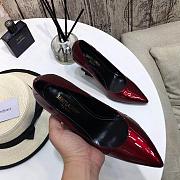 YSL Opyum pumps in red patent leather with black heel - 5