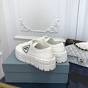 Prada Double Wheel nylon gabardine sneakers white - 2