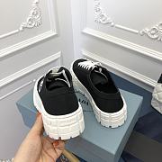 Prada Double Wheel nylon gabardine sneakers black - 6