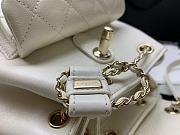 Chanel backpack white lambskin 18cm - 2