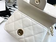 Chanel backpack white lambskin 18cm - 3