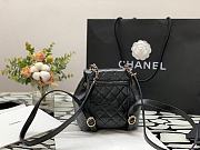 Chanel backpack black lambskin 18cm - 6