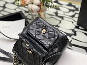 Chanel backpack black lambskin 18cm - 4