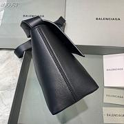 Balenciaga Hourglass shoulder bag in black with gold hardware 12801180 29cm - 3