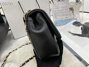 Chanel Small Flap Bag Large Chain Black Lambskin AS1353 size 16x24x6 cm - 4