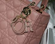 Dior Lady my ABCDIOR bag pink cannage lambskin M8013 20cm - 5