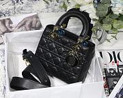 Dior Lady my ABCDIOR bag black cannage lambskin M8013 20cm - 1