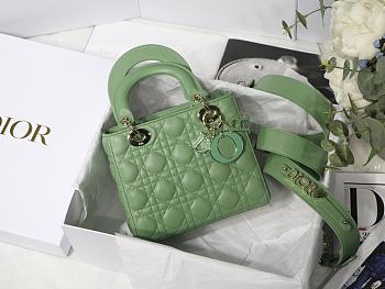Dior Lady my ABCDIOR bag green cannage lambskin M8013 20cm