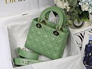 Dior Lady my ABCDIOR bag green cannage lambskin M8013 20cm - 4