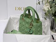 Dior Lady my ABCDIOR bag green cannage lambskin M8013 20cm - 5