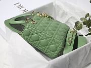 Dior Lady my ABCDIOR bag green cannage lambskin M8013 20cm - 6
