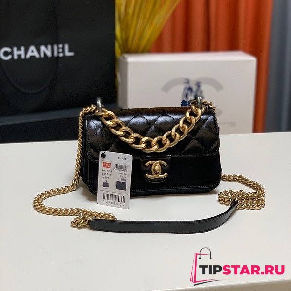 Chanel Cosmopolite flap bag black 91865 20cm - 1