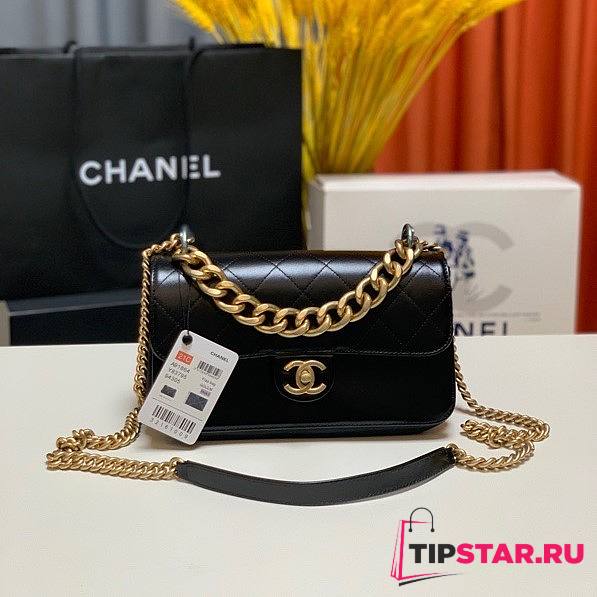 Chanel Cosmopolite flap bag black 91864 24cm - 1