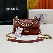 Chanel Cosmopolite flap bag red 91865 20cm - 1