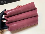 Chanel Cosmopolite flap bag red 91865 20cm - 5
