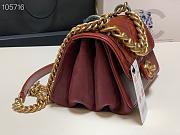 Chanel Cosmopolite flap bag red 91865 20cm - 4