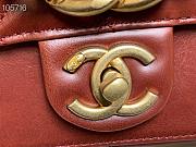 Chanel Cosmopolite flap bag red 91865 20cm - 2