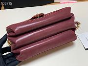 Chanel Cosmopolite flap bag red 91864 24cm - 2