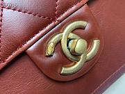Chanel Cosmopolite flap bag red 91864 24cm - 6