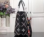 LV Neverfull MM stitched motif black M46040 31cm - 2