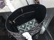 LV Neverfull MM stitched motif black M46040 31cm - 5