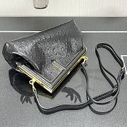 Fendi first small ostrich leather black 2217 26cm - 6