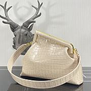 Fendi first small crocodile leather white 2217 32.5cm - 5