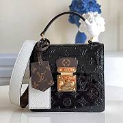 LV Spring street monogram vernis leather in black M90375 17cm - 1