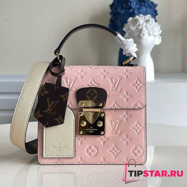 LV Spring street monogram vernis leather in rose M90468 17cm - 1