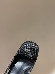 Prada Satin sling-back pumps with black crystals 1I767M - 3