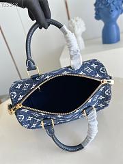 LV Speedy bandoulière 25 denim jacquard textile M59609 25cm - 4