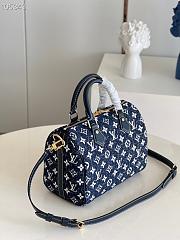 LV Speedy bandoulière 25 denim jacquard textile M59609 25cm - 5