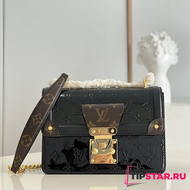 LV Wynwood chain bag monogram vernis patent black M90516 21cm - 1