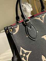 LV OnTheGo PM bicolor monogram empreinte leather black/beige M45659 25cm - 5