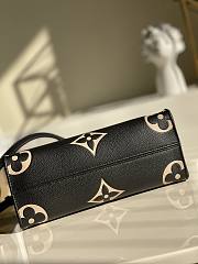 LV OnTheGo PM bicolor monogram empreinte leather black/beige M45659 25cm - 3