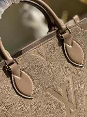 LV OnTheGo PM monogram empreinte leather in dark beige M45661 25cm - 5