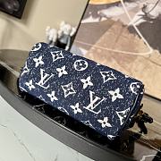 LV Nano Speedy Denim Bag - M81168 - 16 x 12.5 x 10 cm - 6