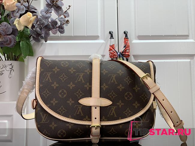 LOUIS VUITTON - Saumur MM Shoulder Bag M40710  - 28x11x20cm - 1