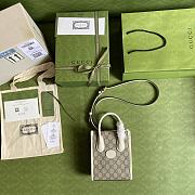Gucci Mini tote bag with Interlocking white - 671623 - 16*20*7cm - 6