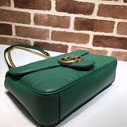 GUCCI Marmont medium matelassé Green shoulder bag - 443496 - 31x19x7cm - 6