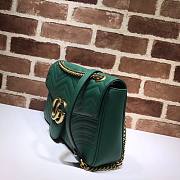 GUCCI Marmont medium matelassé Green shoulder bag - 443496 - 31x19x7cm - 5