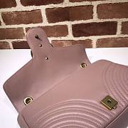 Gucci Marmont medium matelassé Dusty Pink shoulder bag - 443496 - 31x19x7cm - 3