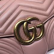 Gucci Marmont medium matelassé Dusty Pink shoulder bag - 443496 - 31x19x7cm - 6
