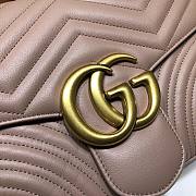 Gucci Marmont medium matelassé beige shoulder bag - 443496 - 31x19x7cm - 5