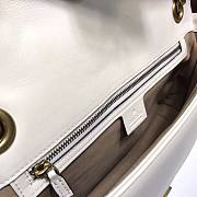 Guccci Marmont medium matelassé white shoulder bag - 443496 - 31x19x7cm - 4