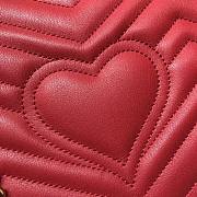 Gucci Marmont medium matelassé red shoulder bag - 443496 - 31x19x7cm - 6