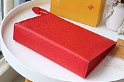 LV POCHETTE VOYAGE MM IN RED M41058 26x20x5cm - 2